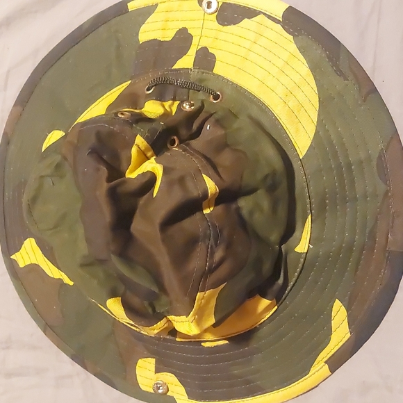 Unisex Woodland Fishing Hiking Travel Military Sun-proof Camo Boonie Hat Cap NEW - Picture 4 of 8